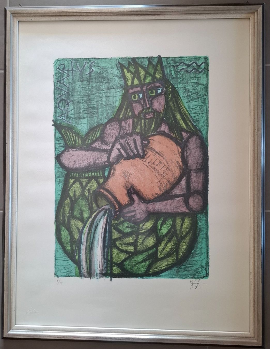 Grafica & Litografie: CELESTINO PIATTI "Aquarius" Original-Lithographie – Usato da Wallisellen venduto da mica53