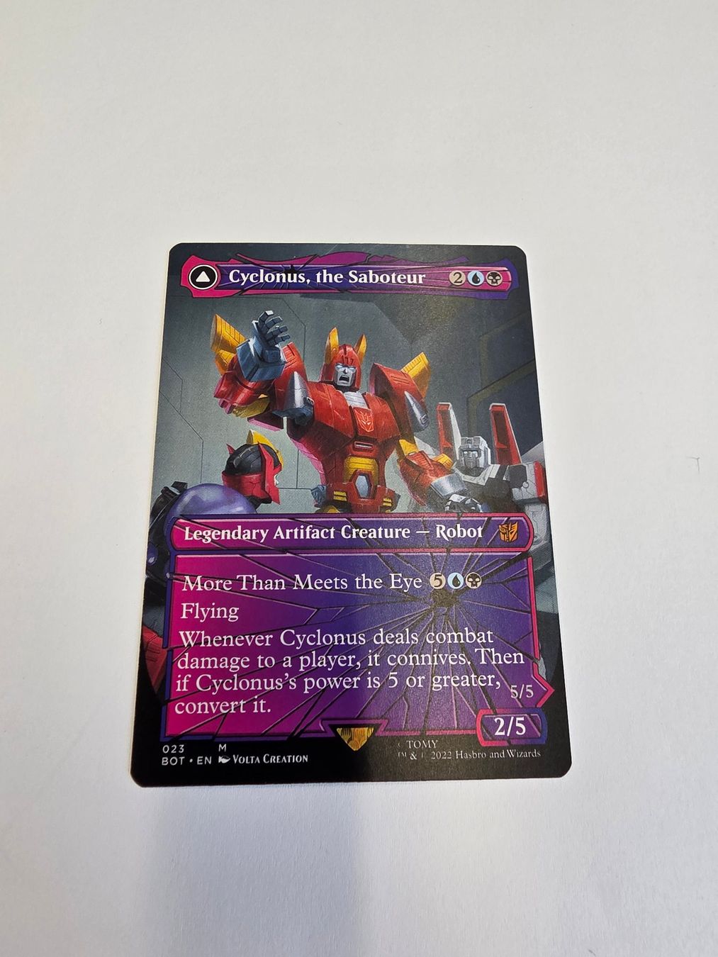 Magic The Gathering Carte collezionabili: MTG -Universes Beyond: Transformers (BOT)- Karte: Cyclonus – Nuovo (secondo la descrizione) da Mörigen venduto da Gadgeteer