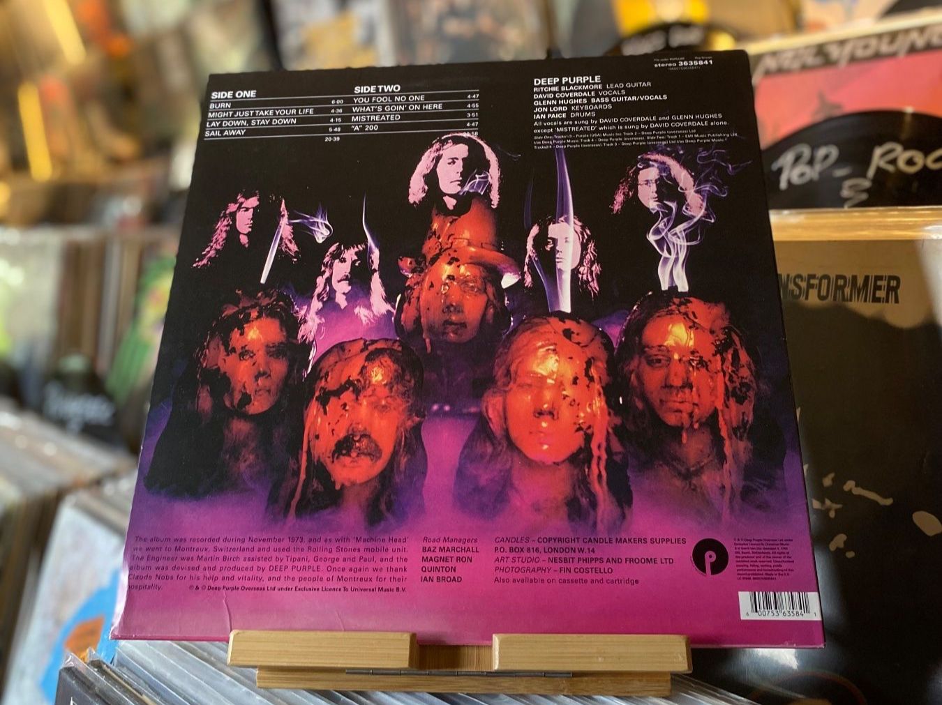 Schallplatten: DEEP PURPLE - BURN...RE EU 2016 180G...VG+/VG++ – Gebraucht aus Gals von Diskopatshop 1