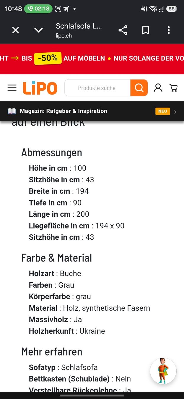 Sofas: Schlafsofa – Gebraucht aus Uerikon von fra_mn82 4