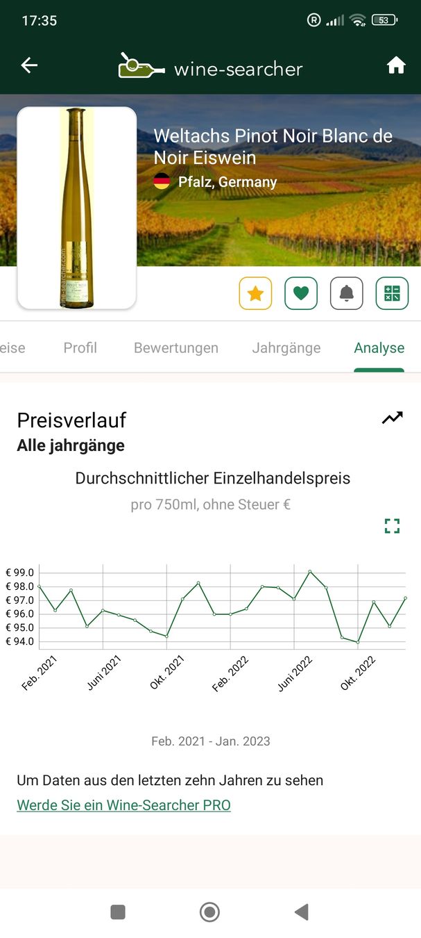 Vino: 2016 Eiswein Pinot Noir – Nuovo e nell'imballaggio originale da Büsserach venduto da Vintage-vins 4