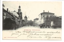 Schaffhausen - Stadt - Bahnhofstrasse - Fuhrwerk - 1901