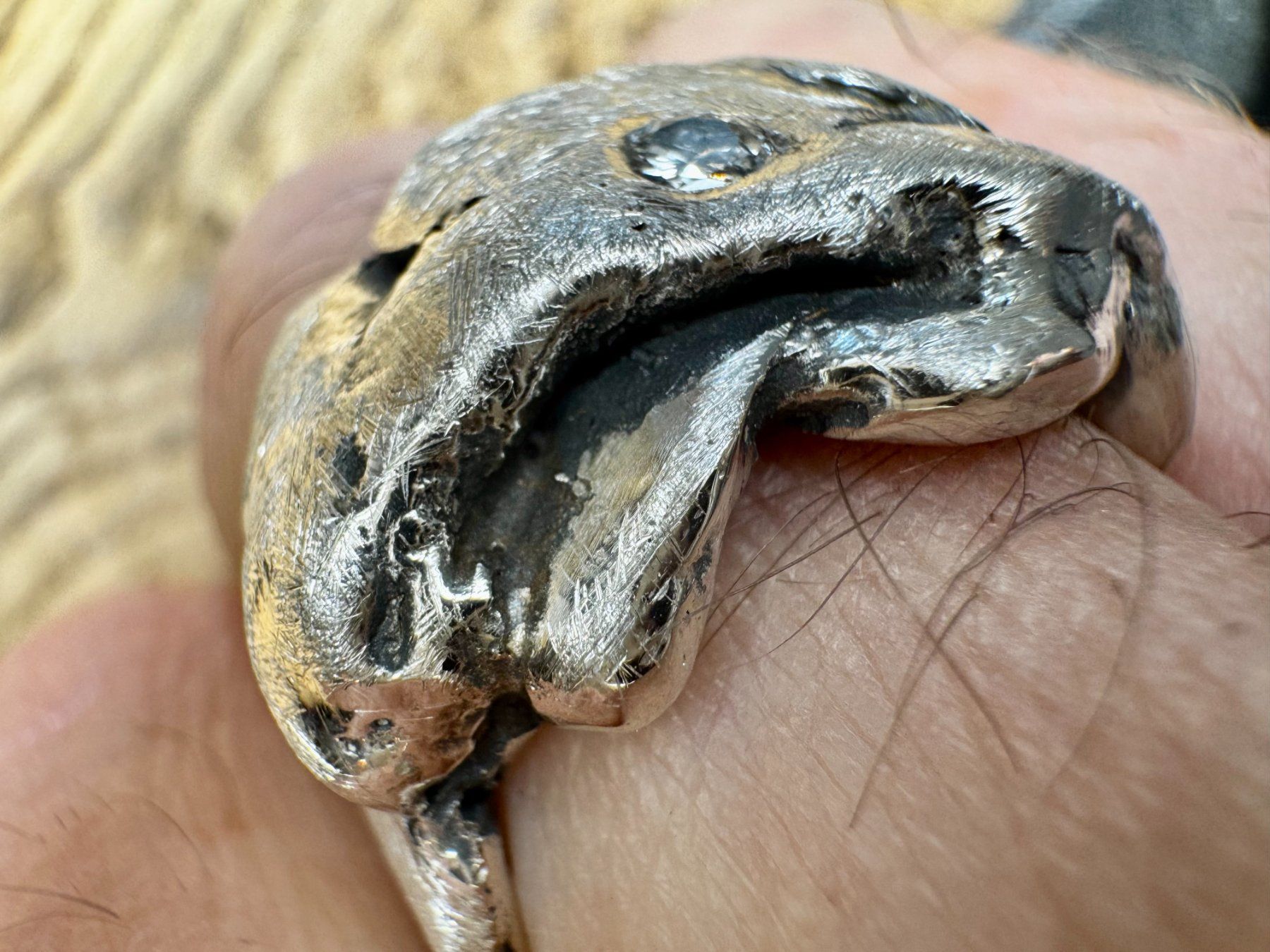 Anelli: Ein handgefertigter Diamant - Silber Ring – Nuovo e nell'imballaggio originale da Rüti ZH venduto da Herzschmiede 6
