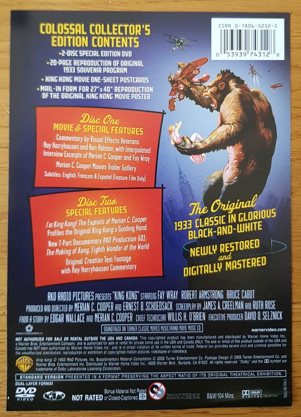 Tutti i DVDs: DVD-Box King Kong (1933) – Usato da Schaffhausen venduto da asyouwestley 3