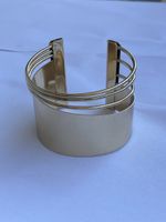 Bracelet manchette plaqué or femme bon état