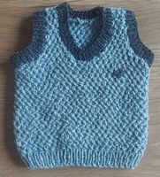 Handgemachte Strickweste Gr. ca 56/62 NEU!