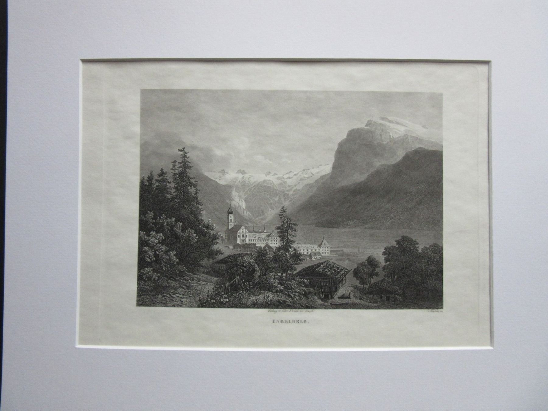 Stiche: ENGELBERG MIT PASSEPARTOUT – Gebraucht aus Gersau von kunst-online 1