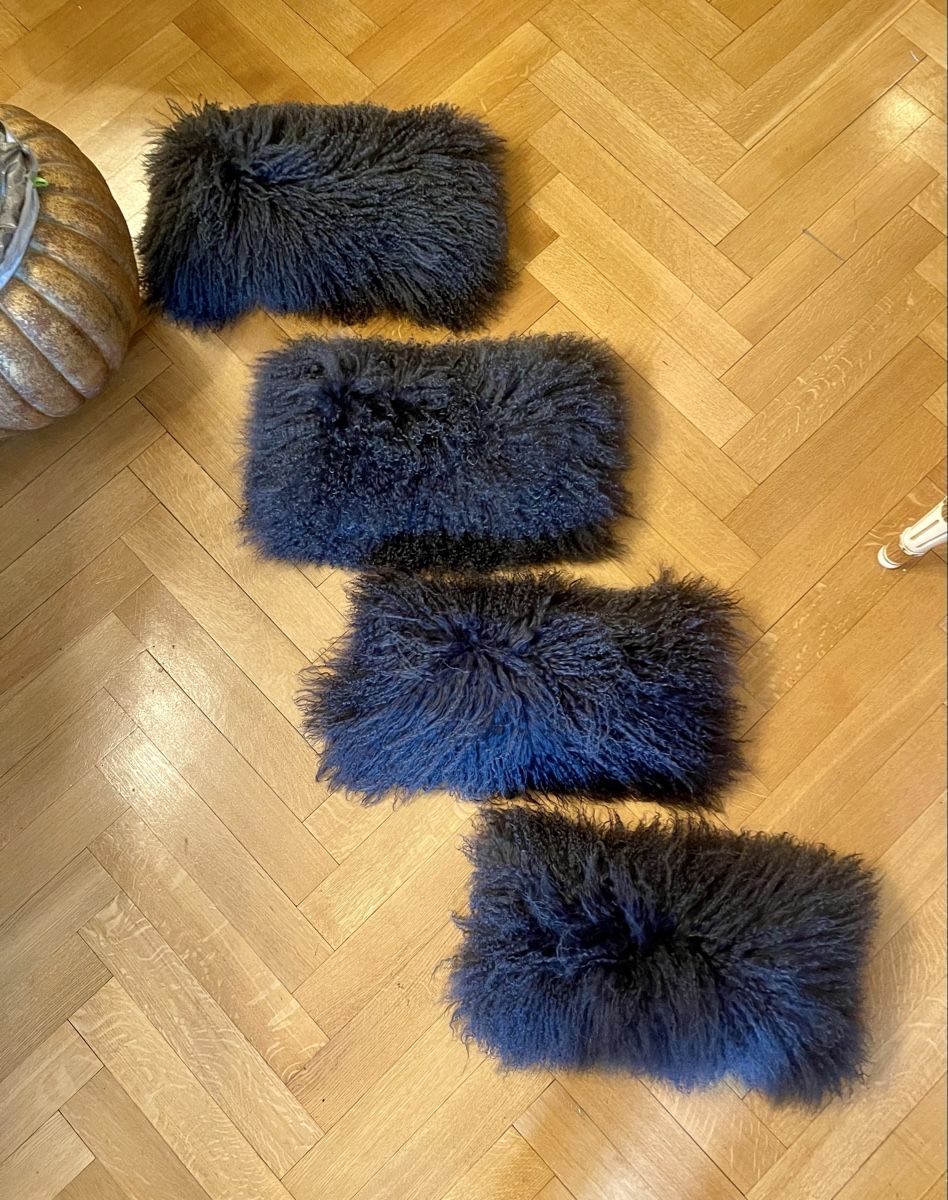 Kissen: Coussin lin et chèvre du Tibet noir – Neu (gemäss Beschreibung) aus lausanne von sultan18 1