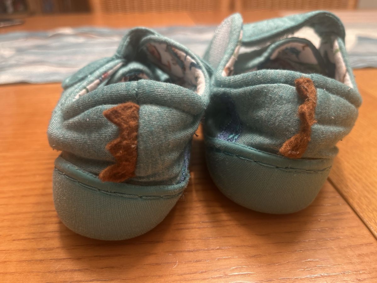 Next Schuhe für Jungen: Next Hausschuhe mit Dinosaurier, Grösse 26.5, Türkis 🦕 – Gebraucht aus Kaisten von saleforfun 3