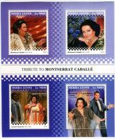 Block "Montserrat Caballé & Freddie Mercury". Sierra Leone