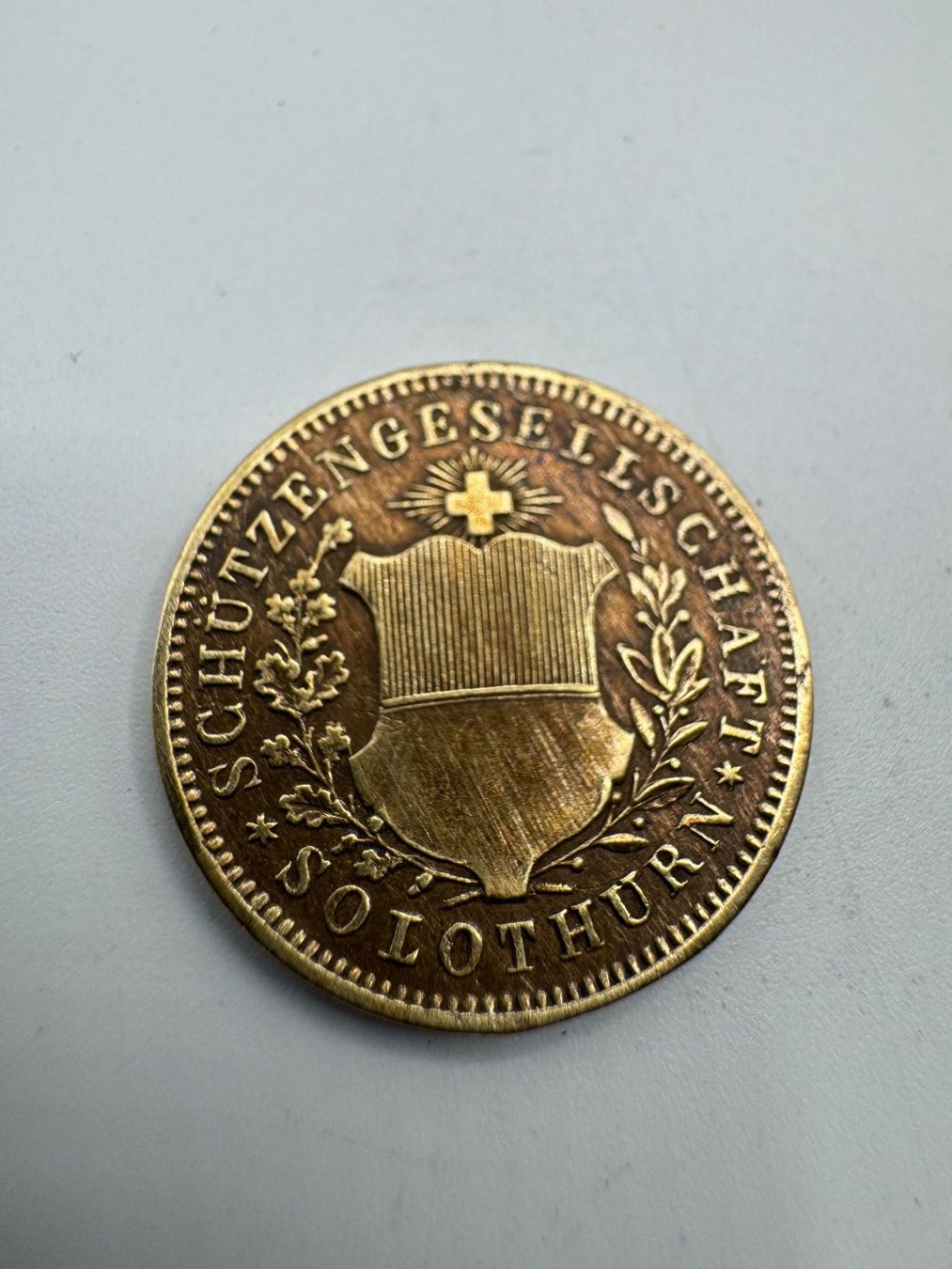 Médailles: Schützenmedaille Schützengesellschaft Solothurn – D'occasion à Sachseln par BONATI01 1