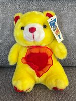 Orsetto Peluche Teorema Giallo e Rosso con Cuore 18 cm