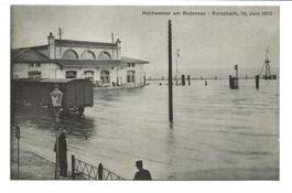 Rorschach Bodensee (SG) Hochwasser beim Bahnhof - Juni 1910