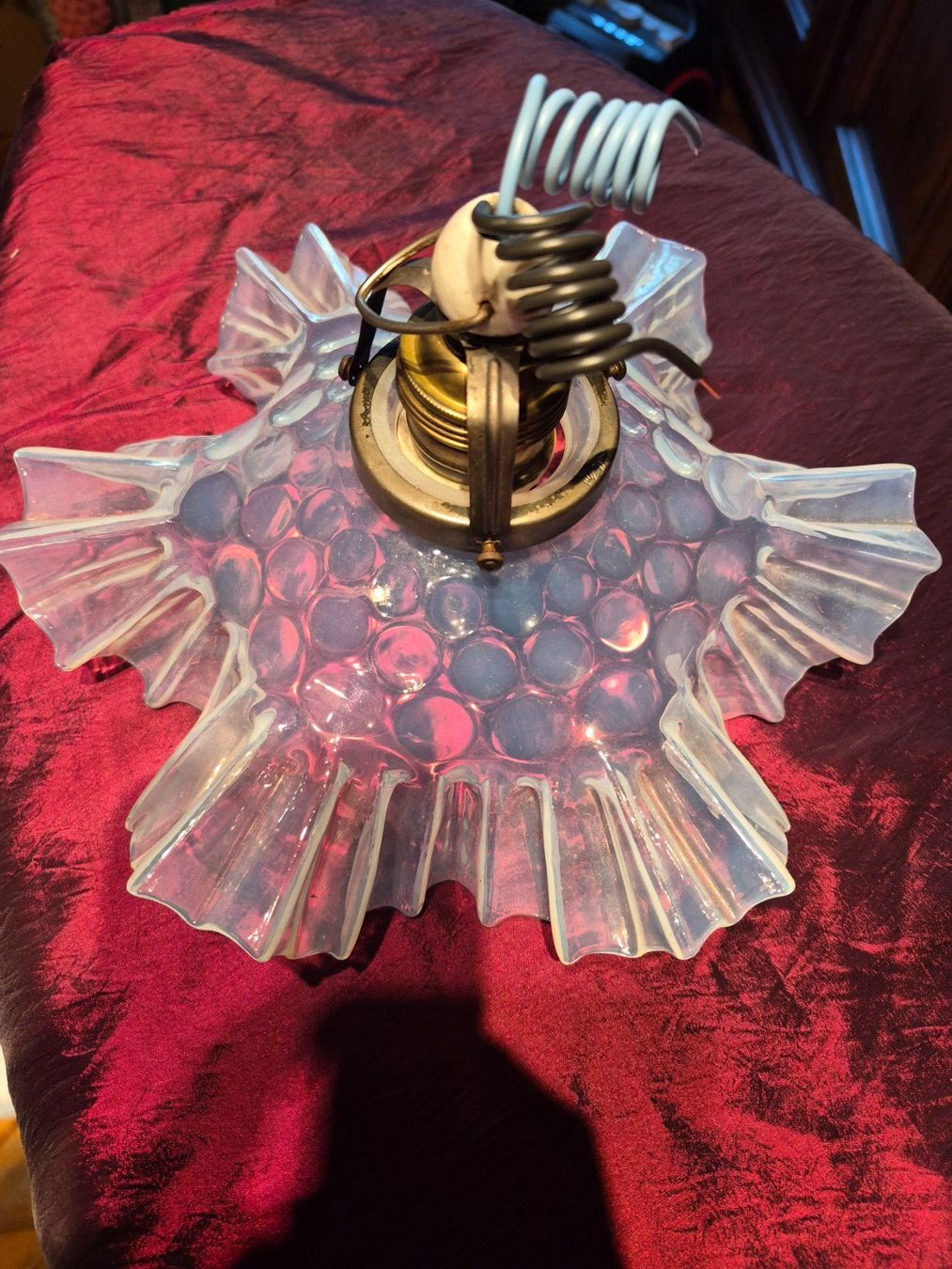 Lampade: Lampe ancienne en verre opalescent – Usato da charmoille venduto da mir_my9f 9