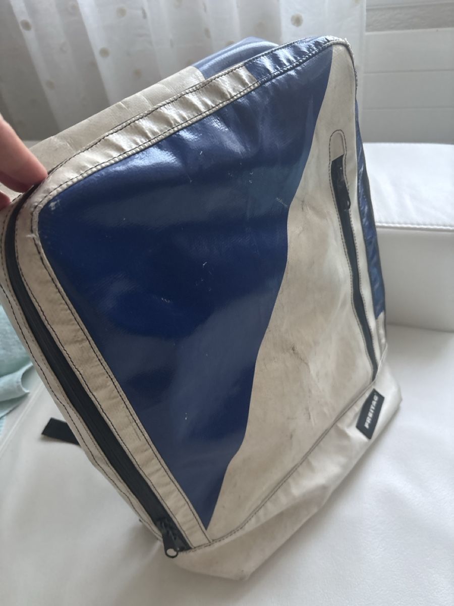 Freitag Sacs à dos: Freitag Tasche blau weiss gebraucht – D'occasion à langenthal par rundholz7 3