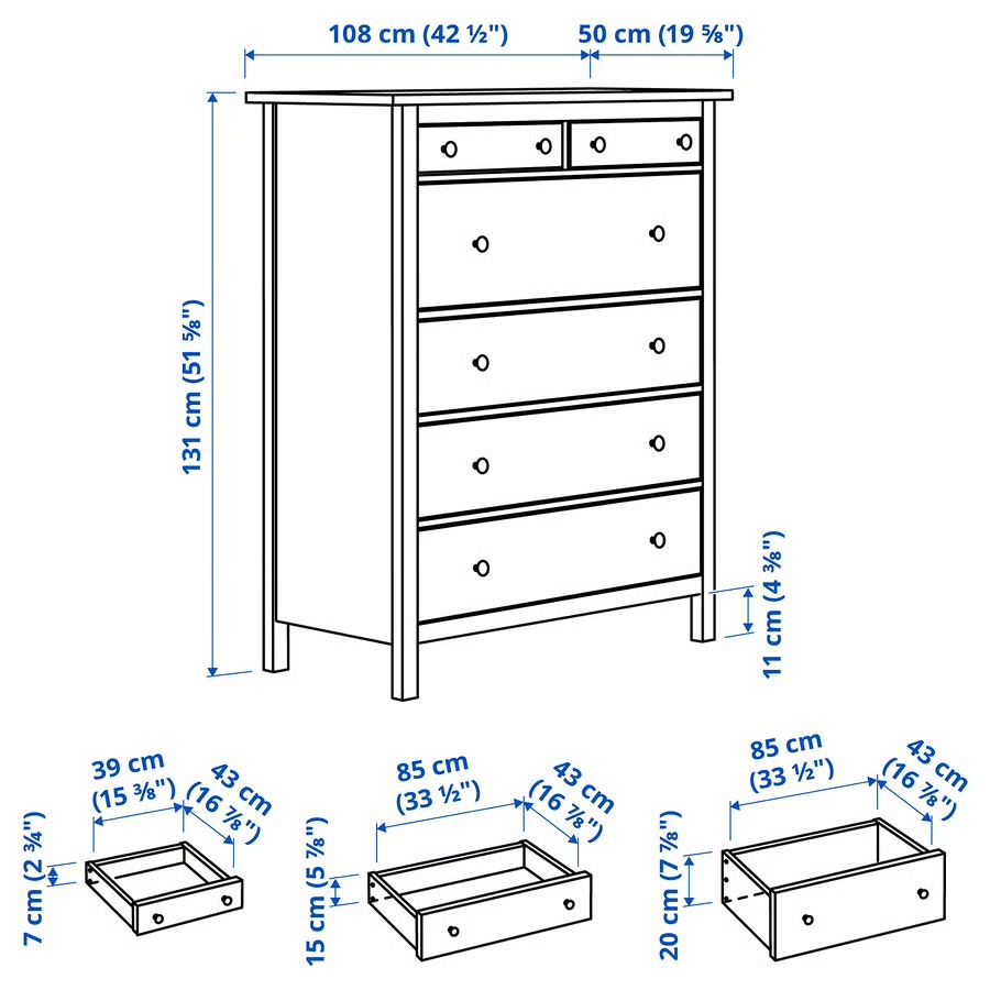 Ikea Cassettiere: Hemnes Kommode mit 6 Schubladen – Usato da Hinterkappelen venduto da extended 4