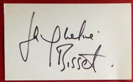 Jacqueline Bisset Autogramm signiert Karte 8x13cm
