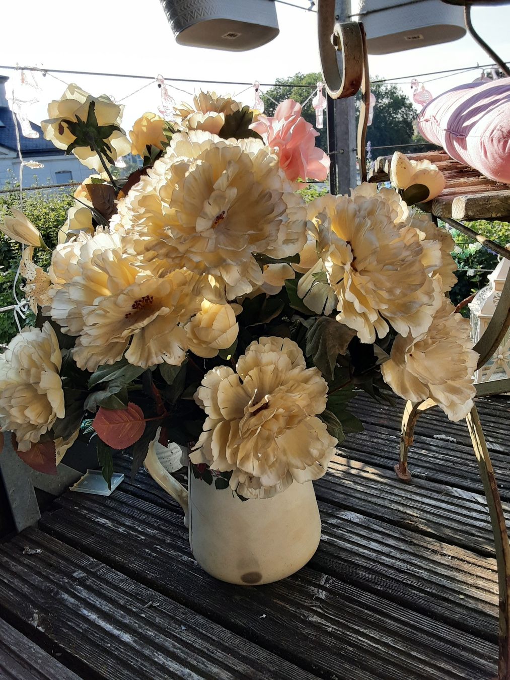 Piante & sementi: Schöne Kunst-/Seidenblumen, grosses Bouquet – Usato da Solothurn venduto da BelleEpoque 6