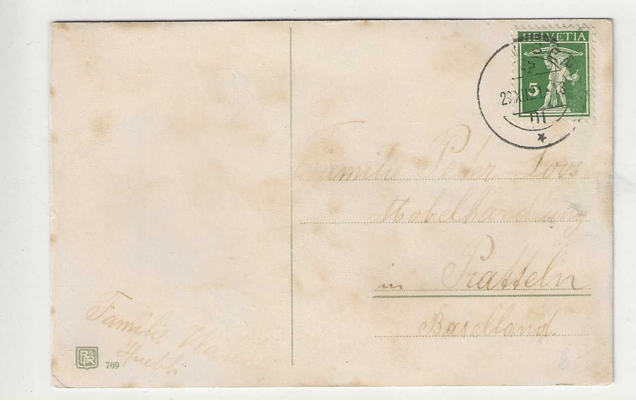 Cartoline postali: Wynigen, 1921 – Usato da Spiez venduto da Niesen20 1