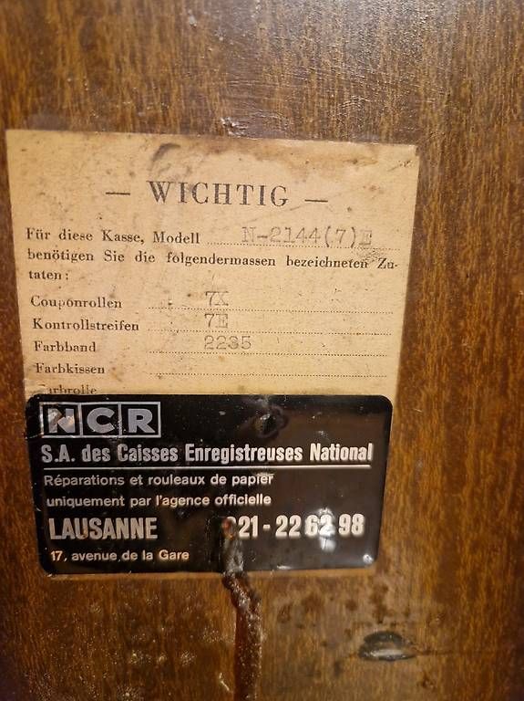 National Kassen: Caisse enregistreuse National ancienne – Gebraucht aus Ste-Croix von gfamily 4