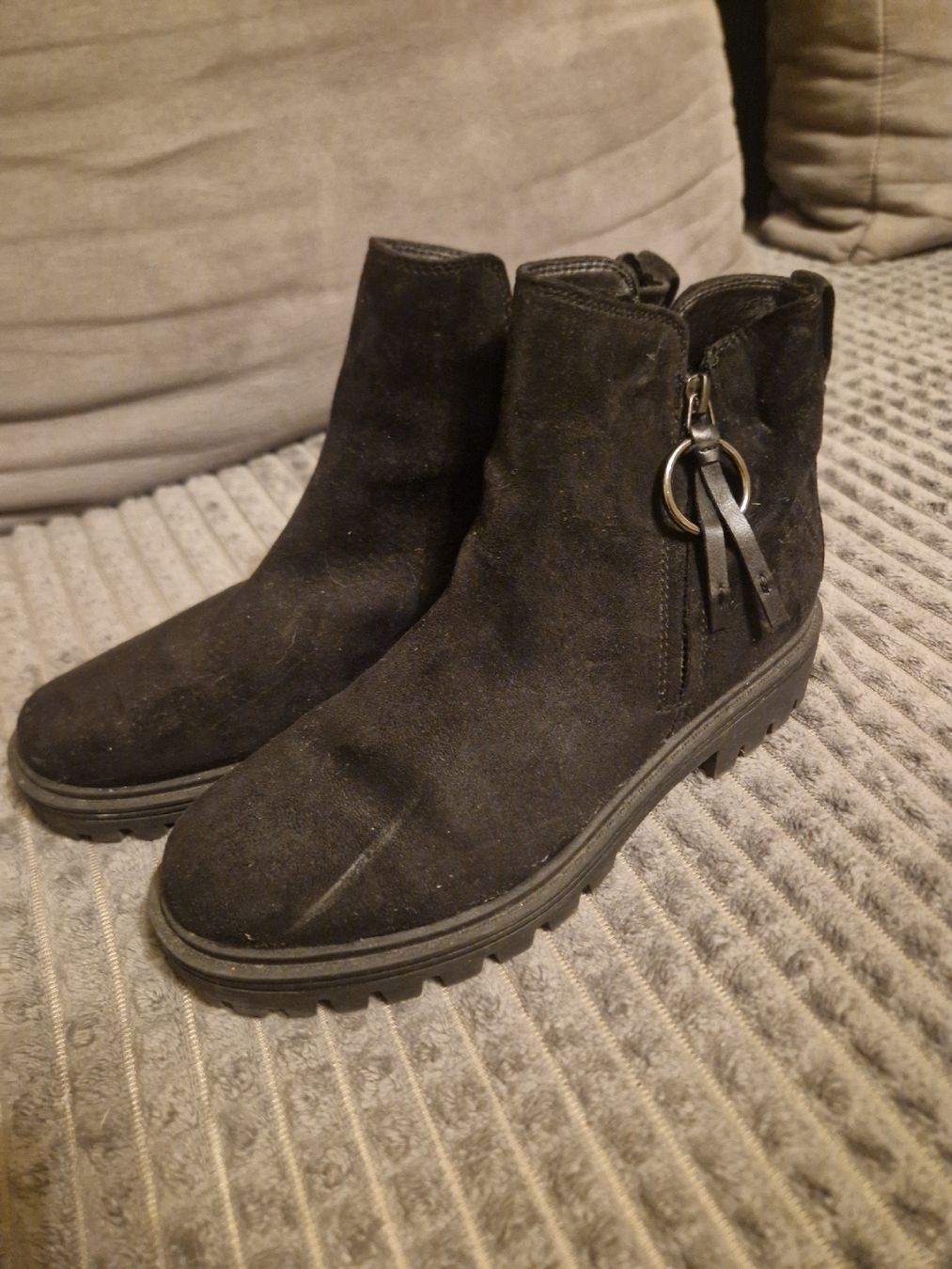 Graceland Scarpe da donna: Schwarze Wildleder Stiefeletten, Grösse 38 – Usato da Neuhausen venduto da Nicolino92 1