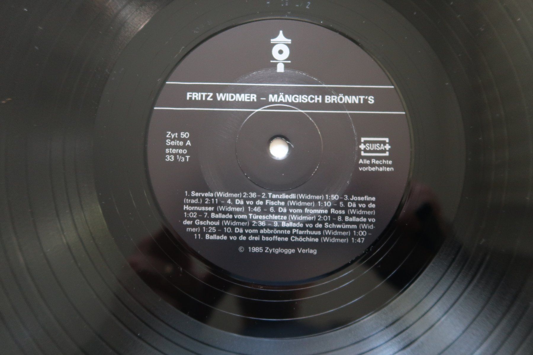 Dischi in vinile: FRITZ WIDMER - MÄNGISCH BRÖNNT'S - VINYL LP – Usato da Basel venduto da Patiscat 2