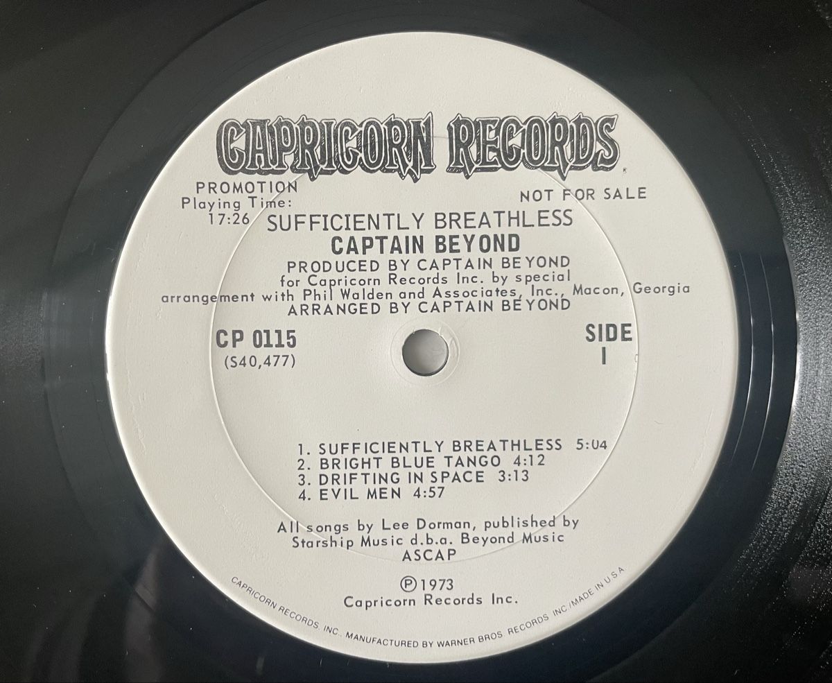 Dischi in vinile: Captain Beyond - Sufficiently Breathless - Vinyl Promo LP – Usato da Olten venduto da Bluespapst 4