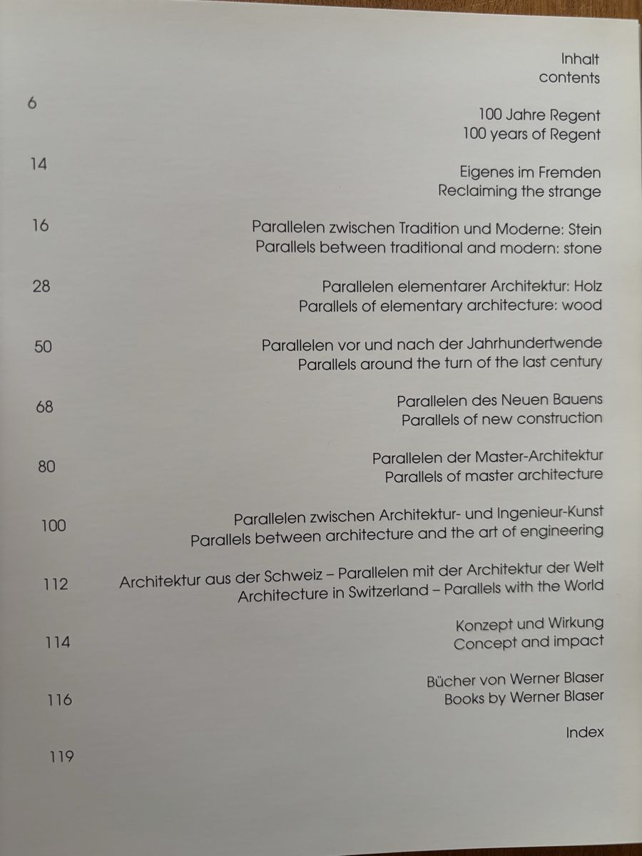 Bücher: "Parallelen" Werner Blaser – Gebraucht aus Zürich von WWehrle 1