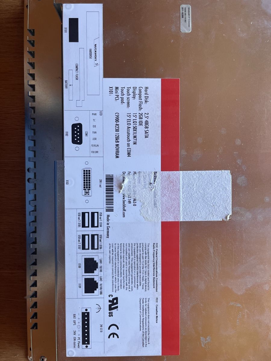 Beckhoff PCs: Beckhoff CP6202-0001-0000 Panel PC 15” tactile – défectueux – Defekt aus Courtetelle von Adonia4 1