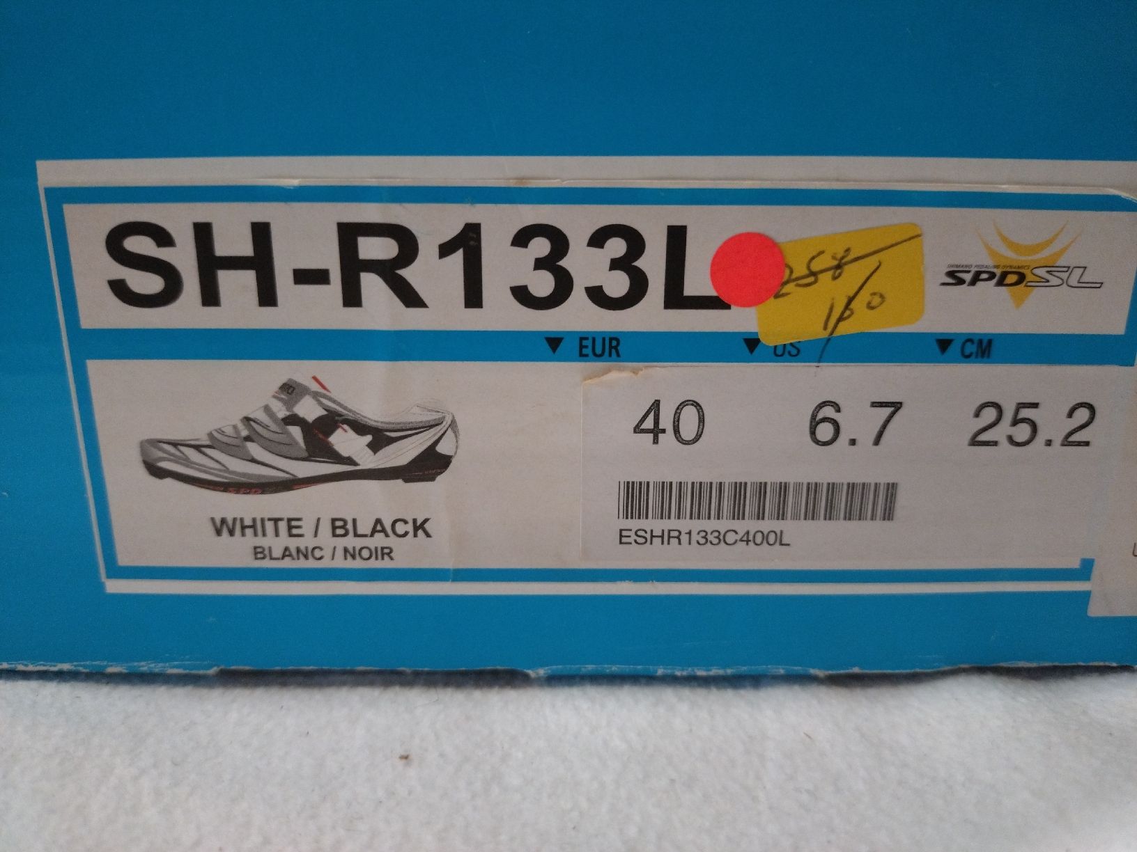Shimano Herrenschuhe: Chaussures de cyclisme Shimano R133, taille 40 NOS – Neu (gemäss Beschreibung) aus Farvagny-le-Grand von LaCaverne 8