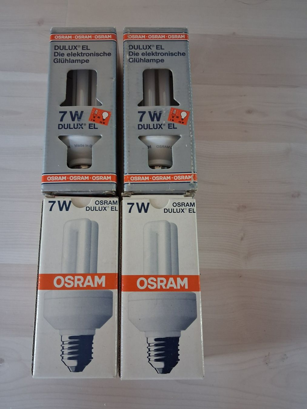 Lampade: 4 X SPARLAMPE 7 WATT E 27 – Nuovo e nell'imballaggio originale da langnau venduto da Santos1411
