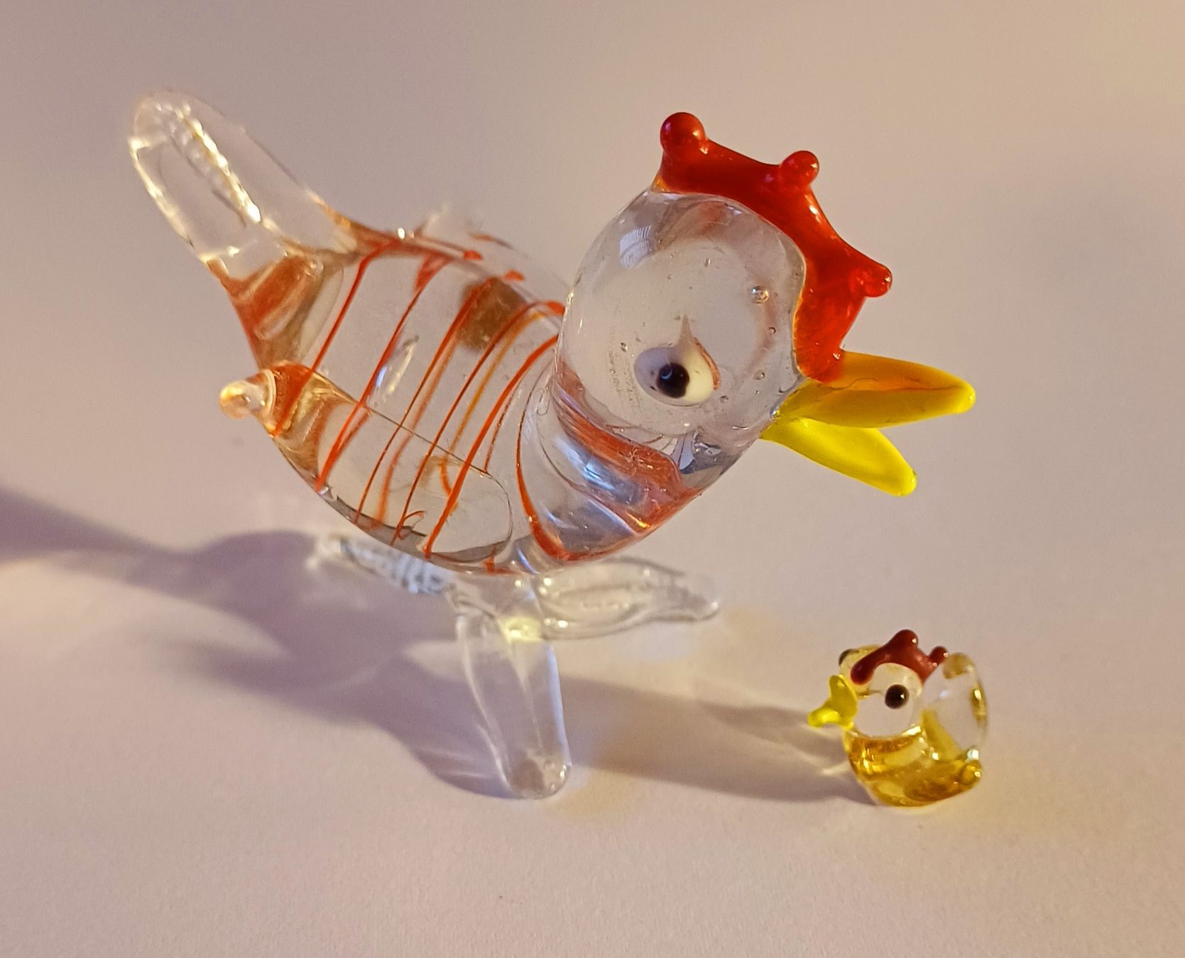 Bicchieri: Glasfiguren: Henne mit Küken – Usato da Volketswil venduto da Anzaru 1