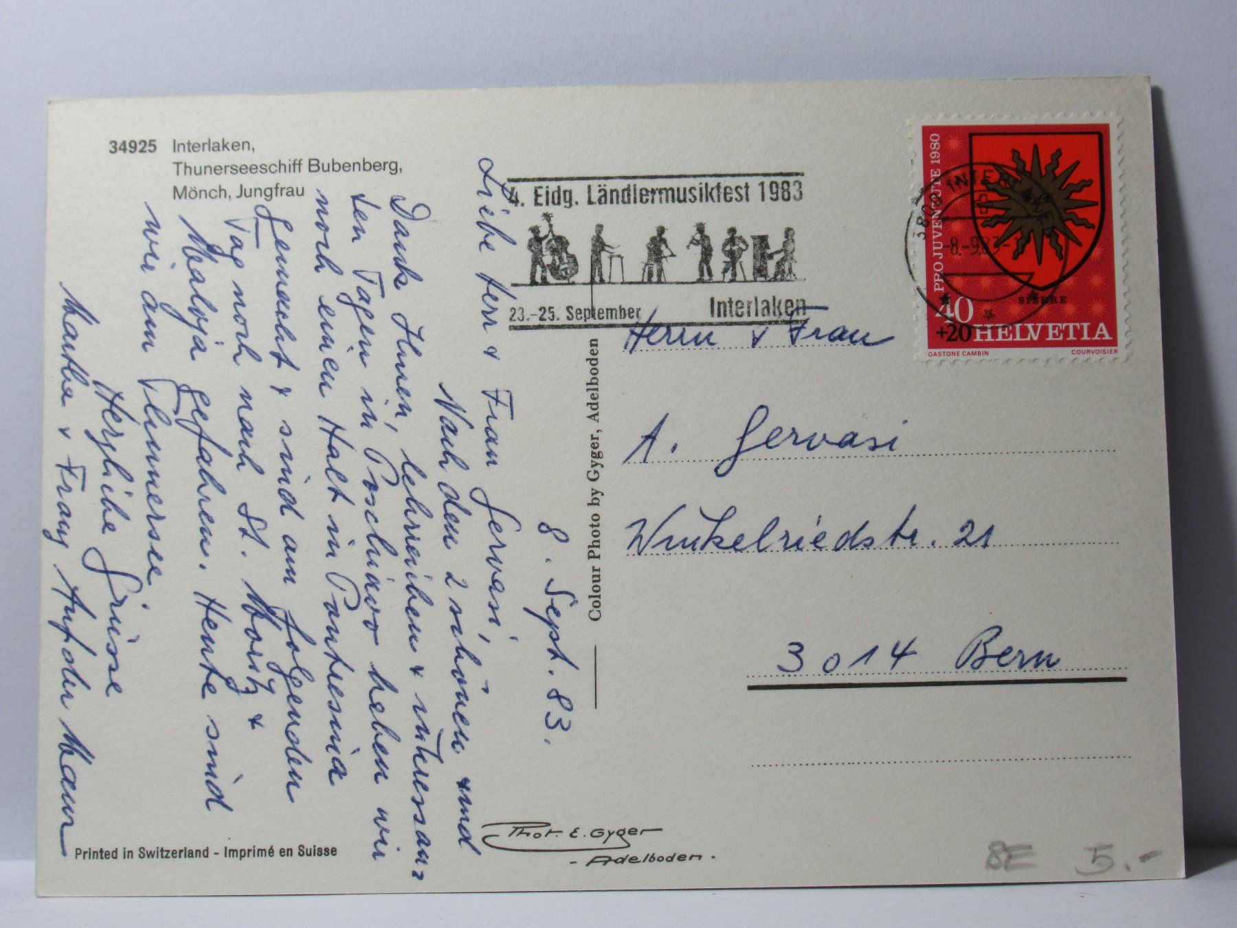 Cartes postales: Schiff  * BUBENBERG * – D'occasion à Grenchen par Bluemchen1900 1