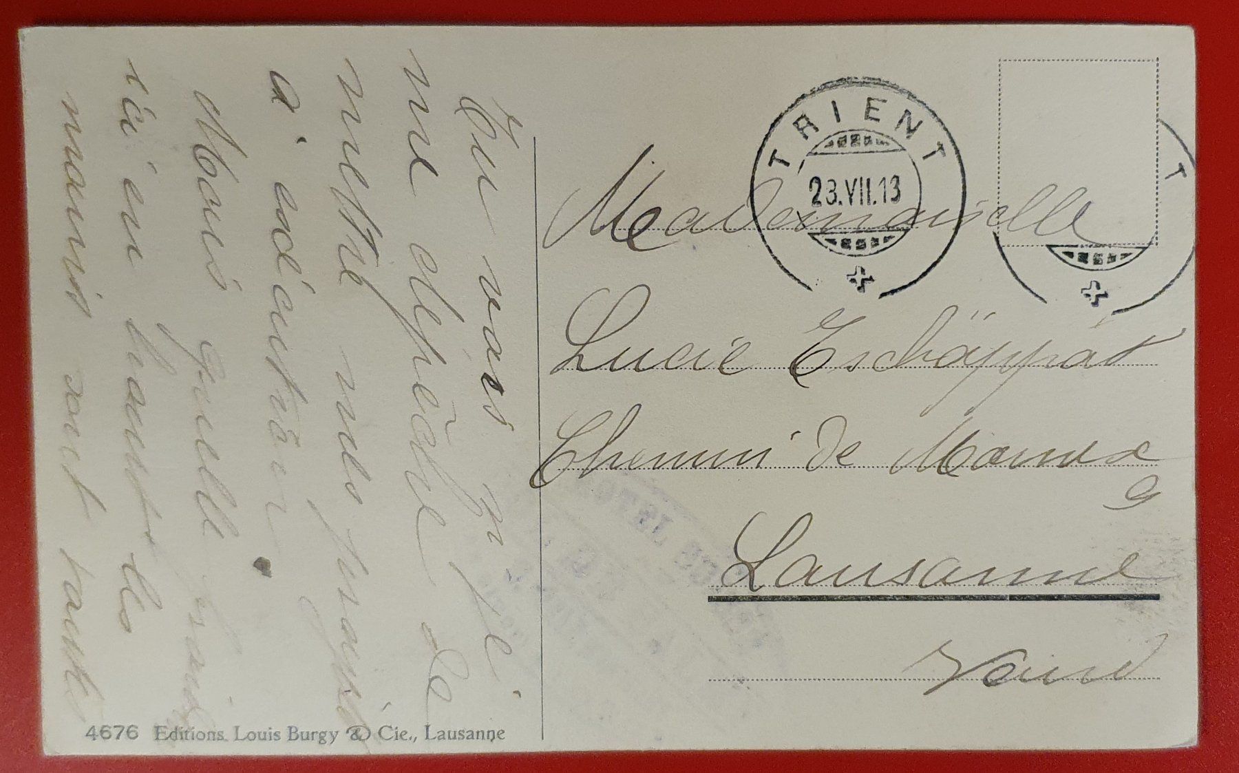 Cartoline postali: Le Col de Balme 1913 - belebt – Usato da Kreuzlingen venduto da Rschweiz1 1