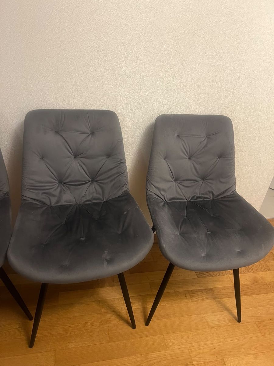 Conforama Stühle: Drehstühle samt grau – Gebraucht aus Zürich von R1908