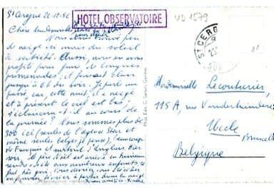 Ansichtskarten: St. Cergue, Hotel Observatoire – Gebraucht aus Ottikon b.Kemptth. von Neptun1974 1