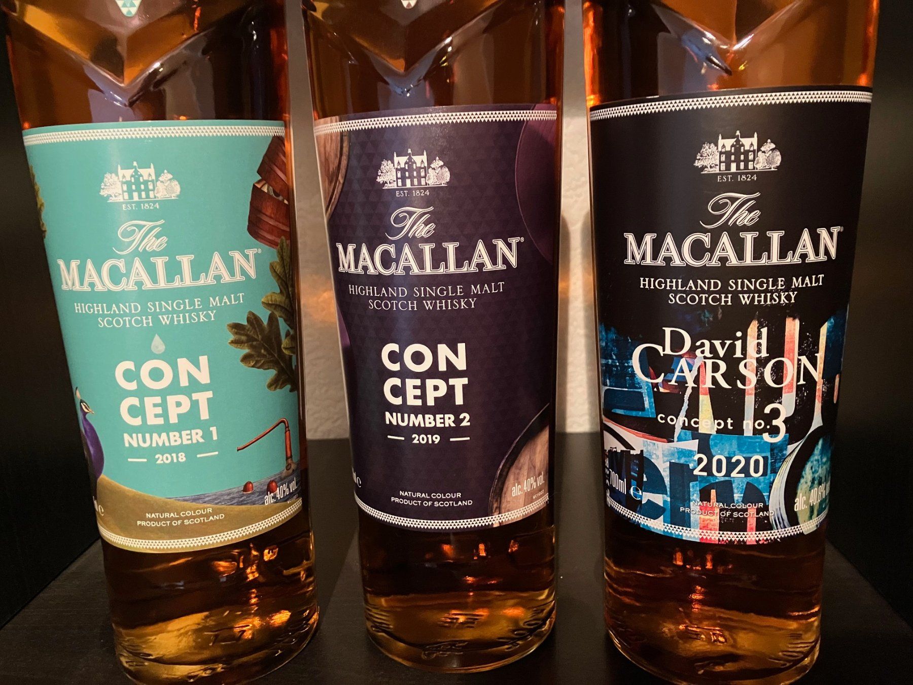 Macallan Spirituosen: Macallan Concept Serie 1-3 komplett – Neu und originalverpackt aus Aarwangen von concorde58