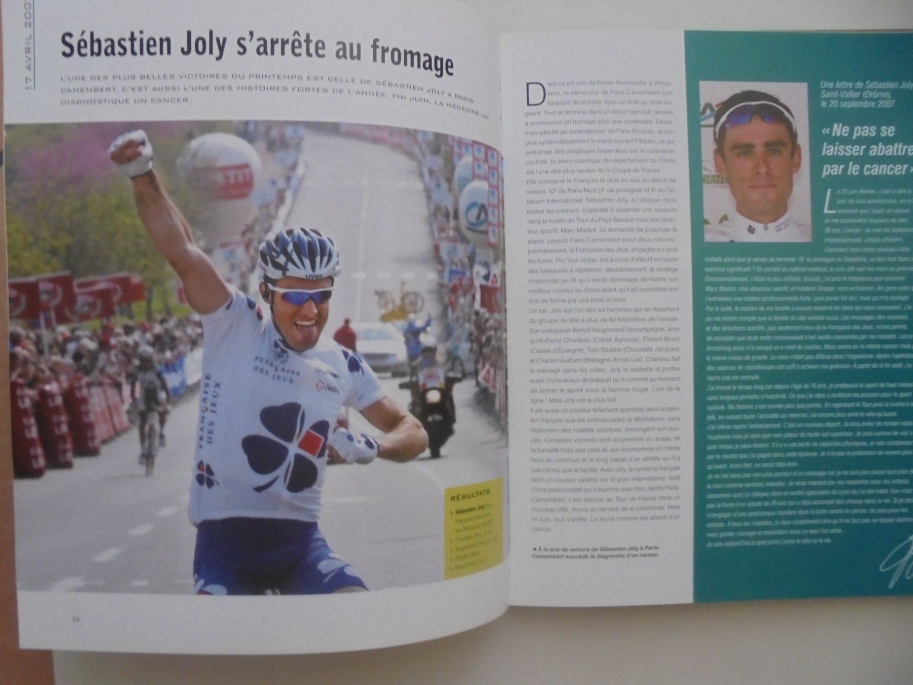 Libri: " livre d' or cyclisme 2007 " 144 pages, grand format – Usato da Crissier venduto da Promopost 3