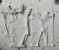 H&M Baby Set, Grösse 56, Weiss, Top Zustand, Frühling