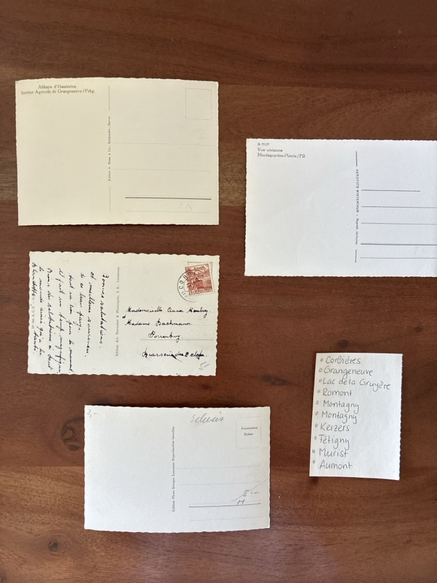 Cartoline postali: 10 Ansichtskarten Schweiz im Kanton Freiburg  – Usato da Oftringen venduto da Cla.vD.74 3