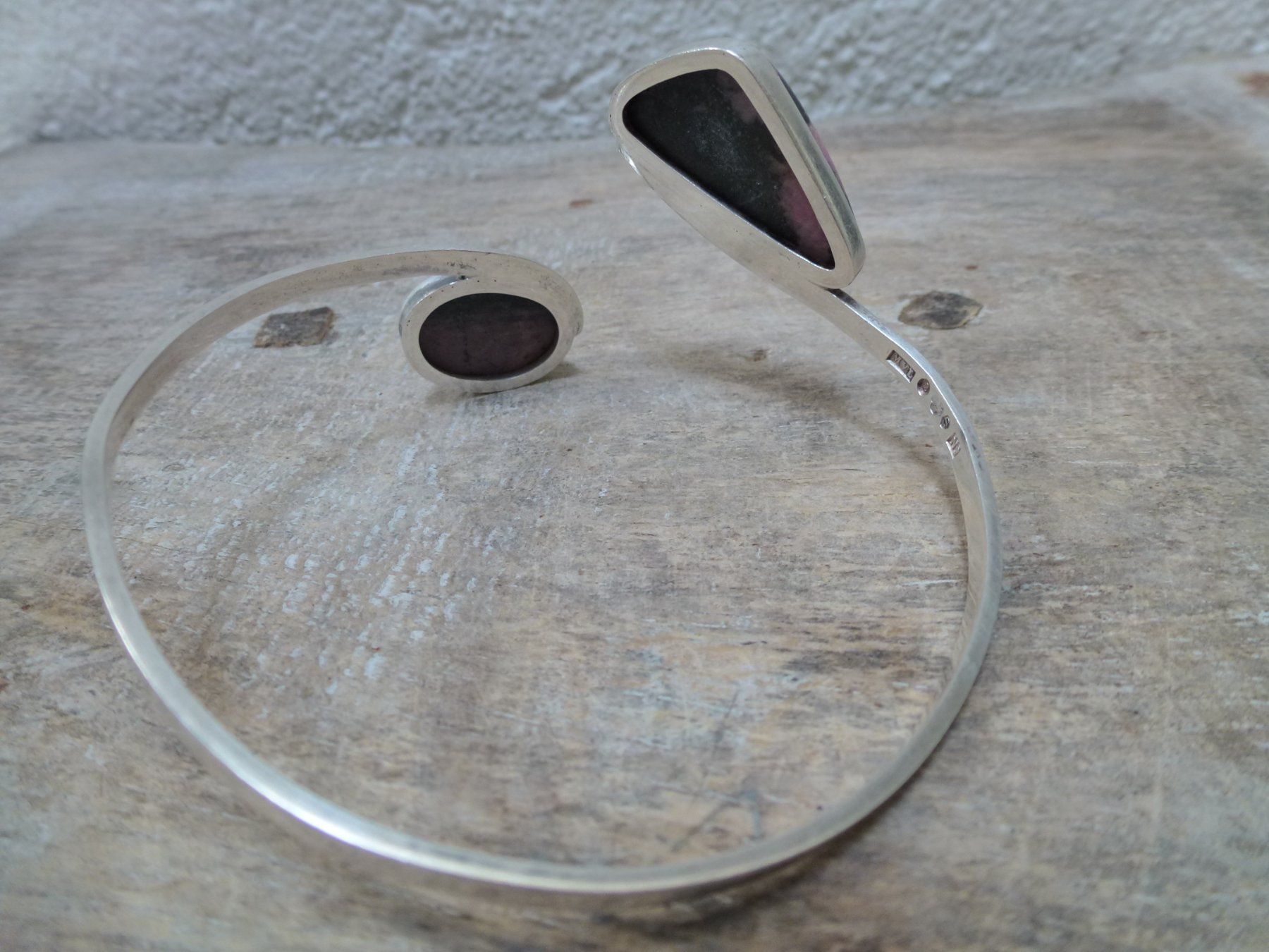 Bracelets: Armreif Silber mit Zoisit / Dänemark – D'occasion à Esslingen par FetteSchnecke 5