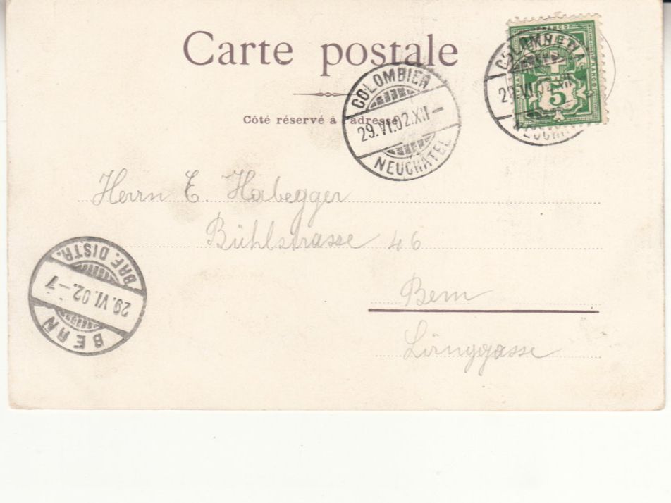 Ansichtskarten: Serrières 1902 – Gebraucht aus Bürglen TG von StampGraf 1