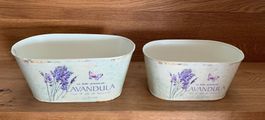 Pflanztopf «Lavendel», 2er- Set