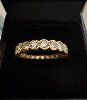 Alliance CHRIST 22 diamants, or jaune 750/ 18 ct, diam. 17mm