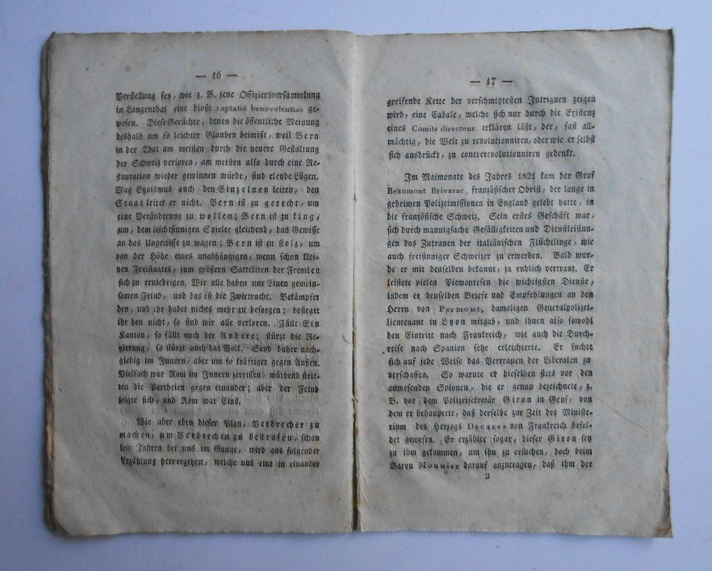 Libri: Die revolutionären Umtriebe in der Schweiz. – Usato da Basel venduto da Domba 2