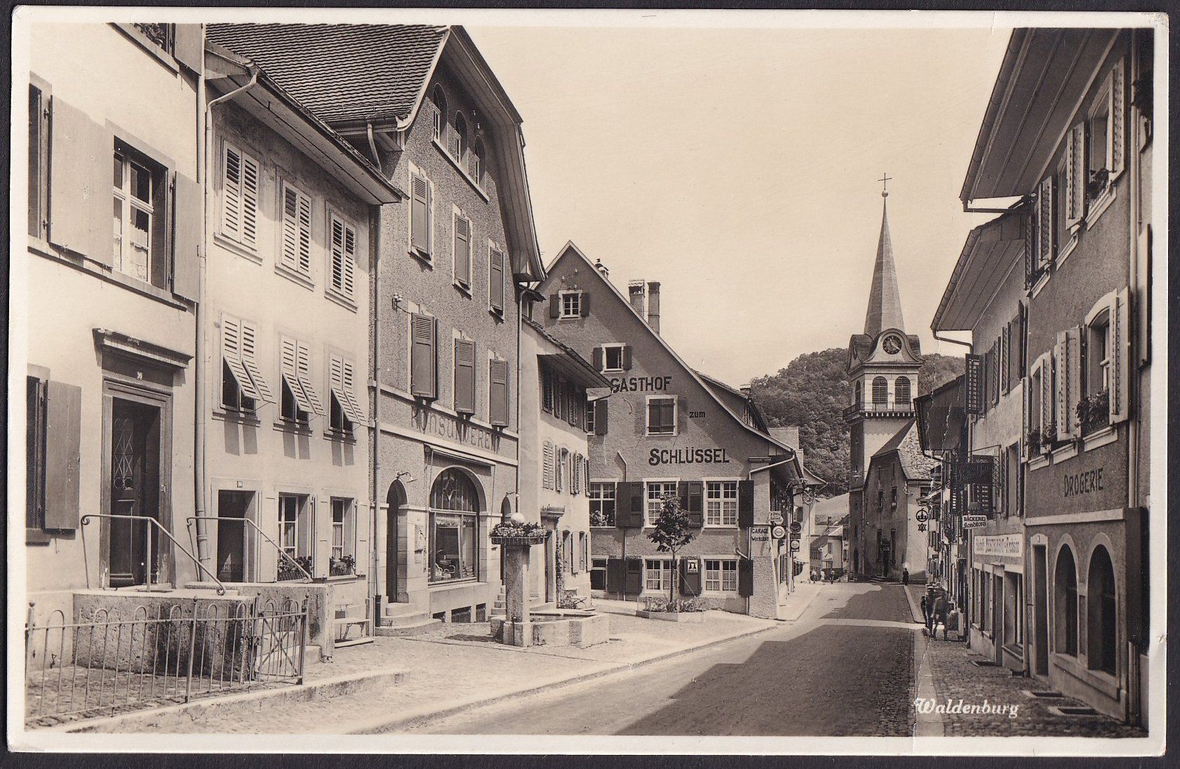 Ansichtskarten: Waldenburg Strassenpartie Feldpoststempel – Gebraucht aus Olten von clotaldi