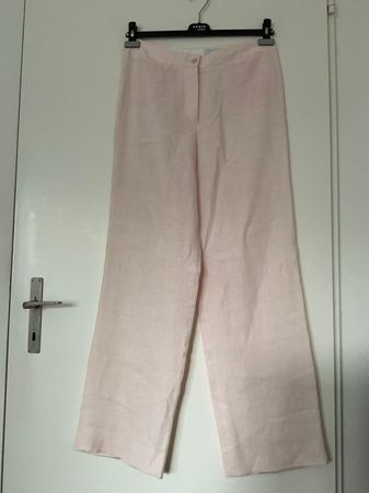 LONGHIN 100% Leinen Hose Gr 40 hellrosa