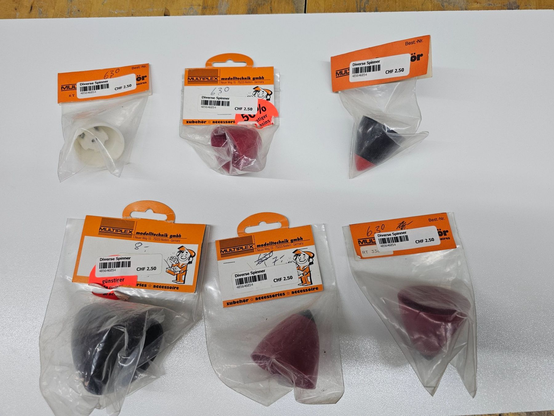 Modellismo RC: Diverse Spinner Set 3 – Nuovo e nell'imballaggio originale da Rüti ZH venduto da Madeira14