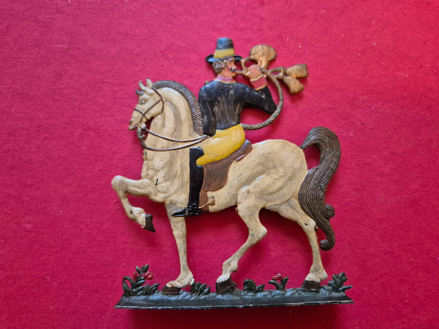 Statuette: Zinnfigur: Postillion auf Pferd – Usato da Basel venduto da Tatura 1