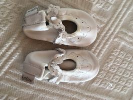 Bobux Finken 17, weiss, Taufschuhe